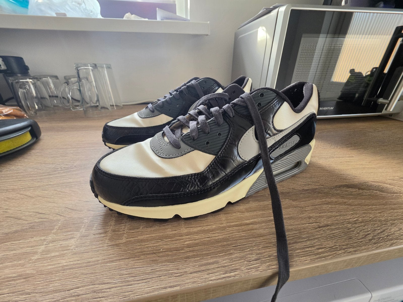 Nike Air Max 90 QS Smoke Grey Crocodile, Ophalen of Verzenden, Zo goed als nieuw, Zwart