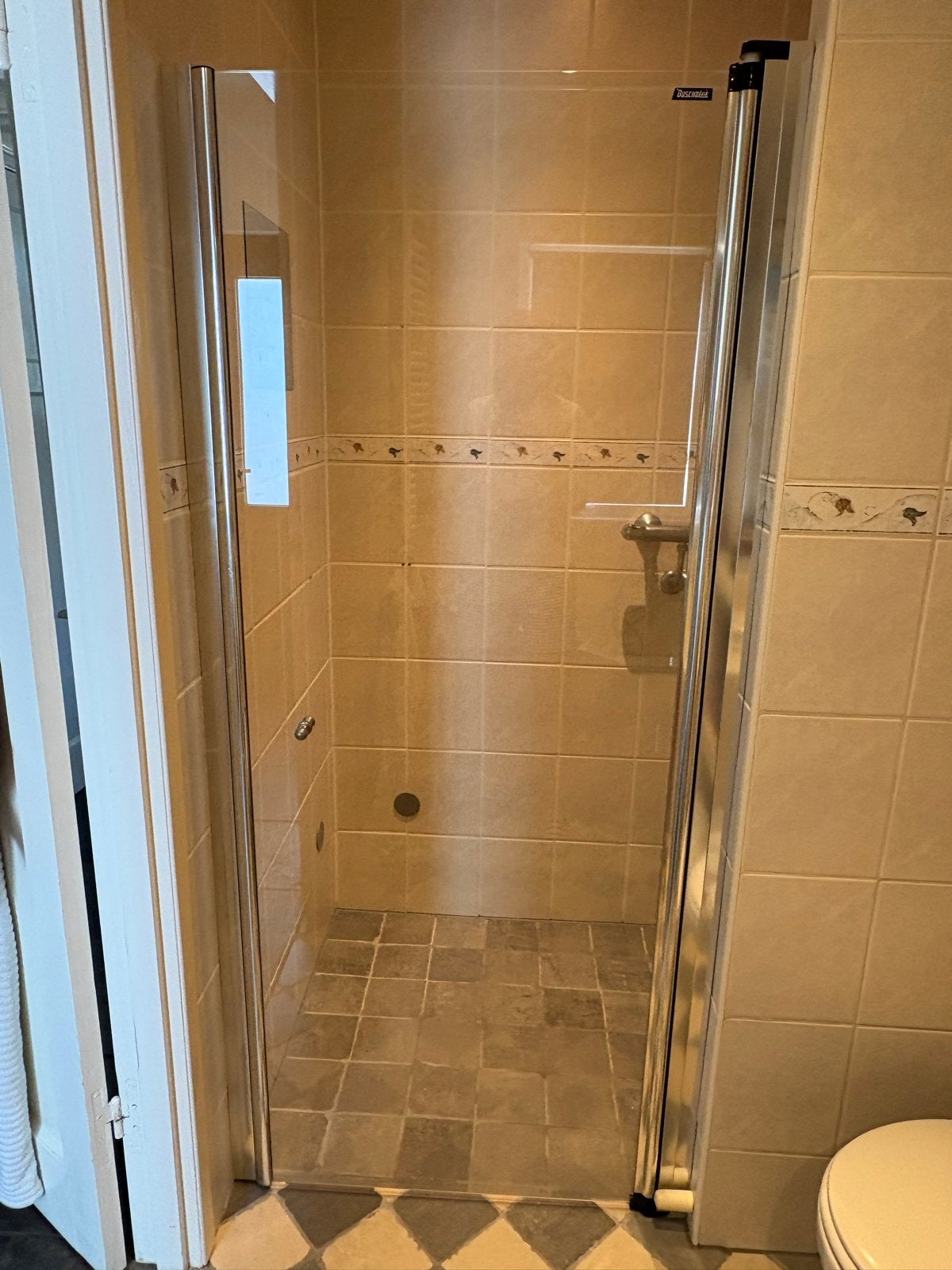 Douchedeur Duscholux 81x180 cm - Ophalen in Epe, Ophalen, Gebruikt, Glas, Douche