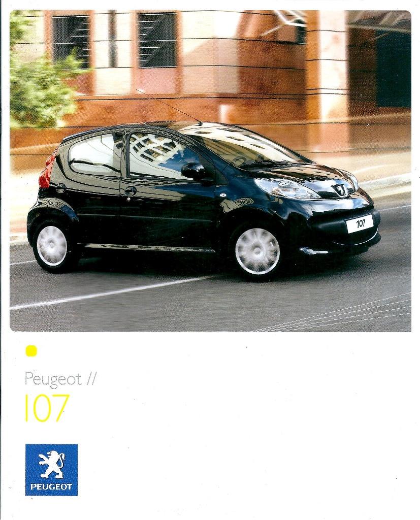 Folder Peugeot 107 2008, Ophalen of Verzenden, Gelezen, Peugeot