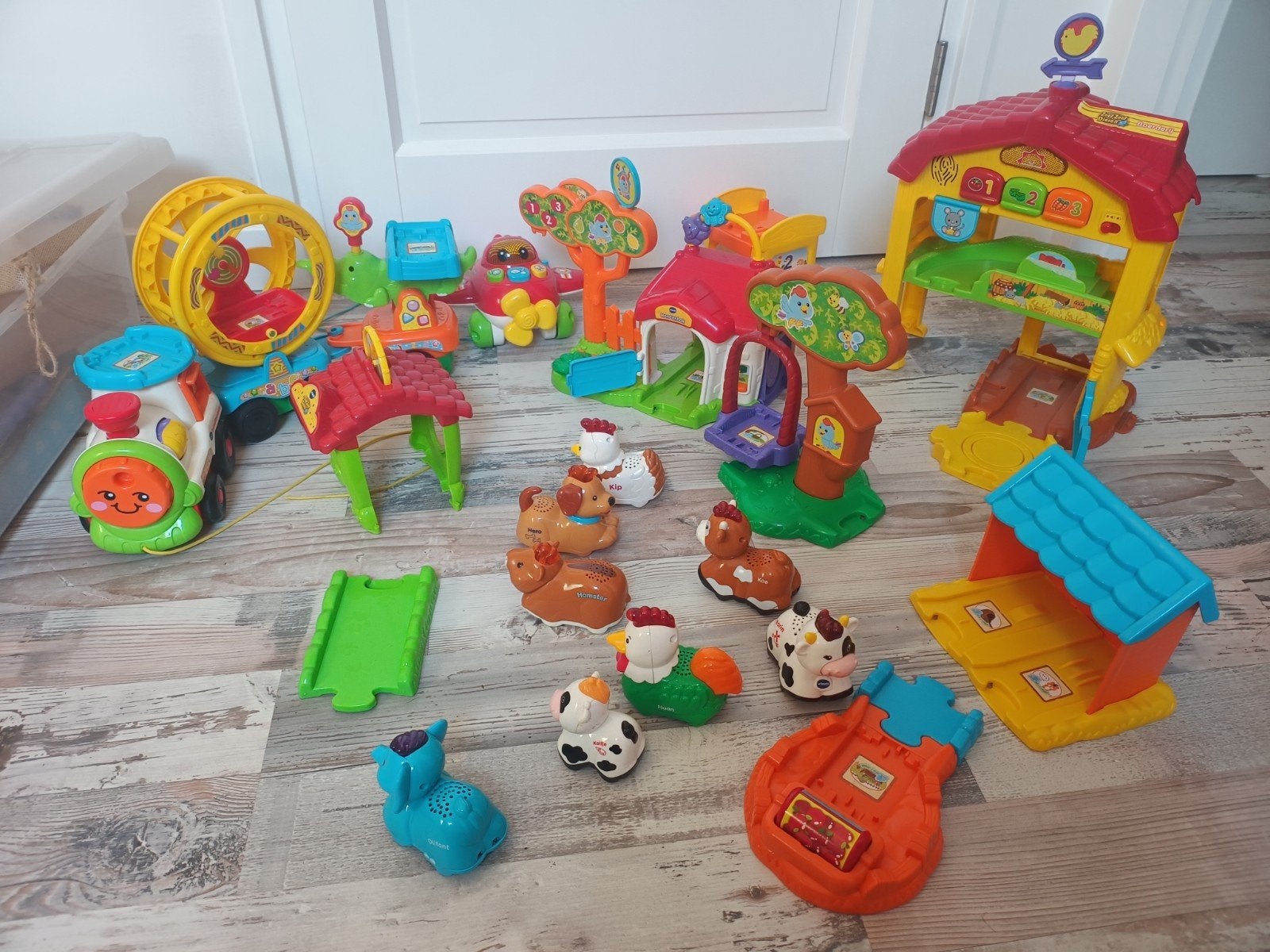 Grote set VTech Toet Toet Auto's en Zoef Zoef Dieren, Ophalen of Verzenden, Gebruikt, Overige typen, Met licht