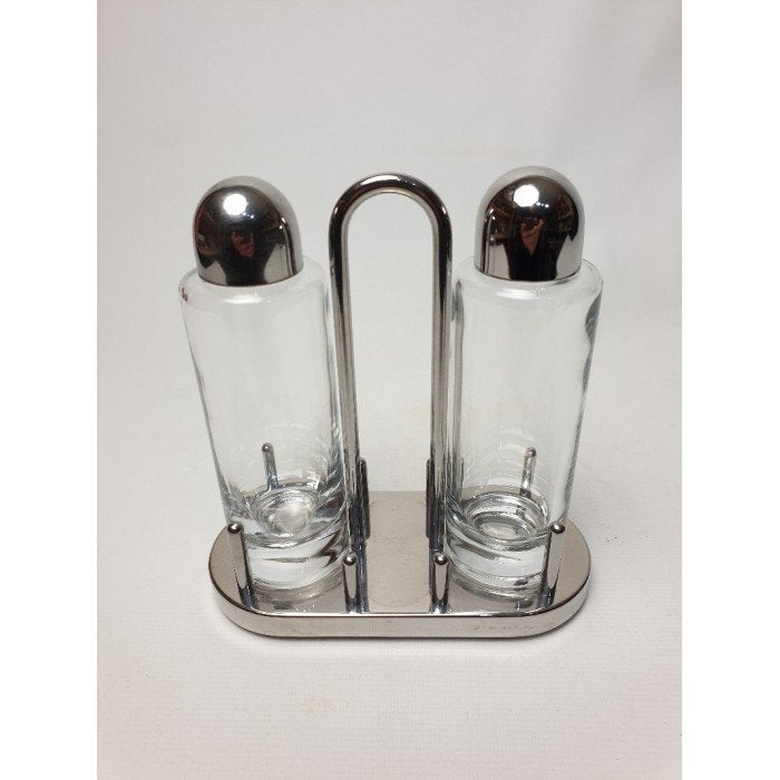 # Alessi oil vinegar set Designed by Ettore Sottsass in 1978, Huis en Inrichting, Keuken | Servies, Overige materialen, Gebruikt