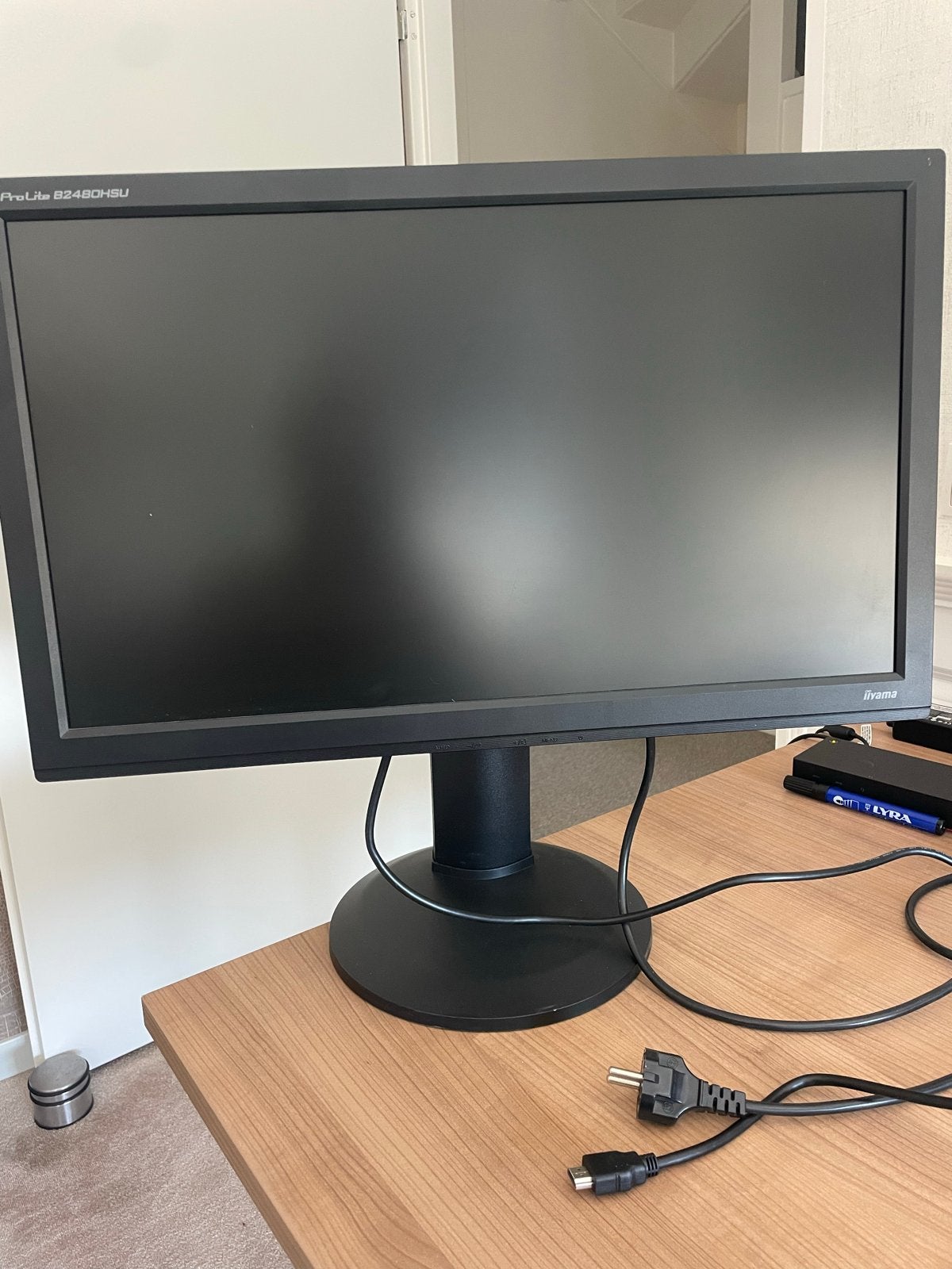 Iiyama ProLite 24 inch Full HD Monitor, Ophalen, In hoogte verstelbaar, Full HD, Gebruikt