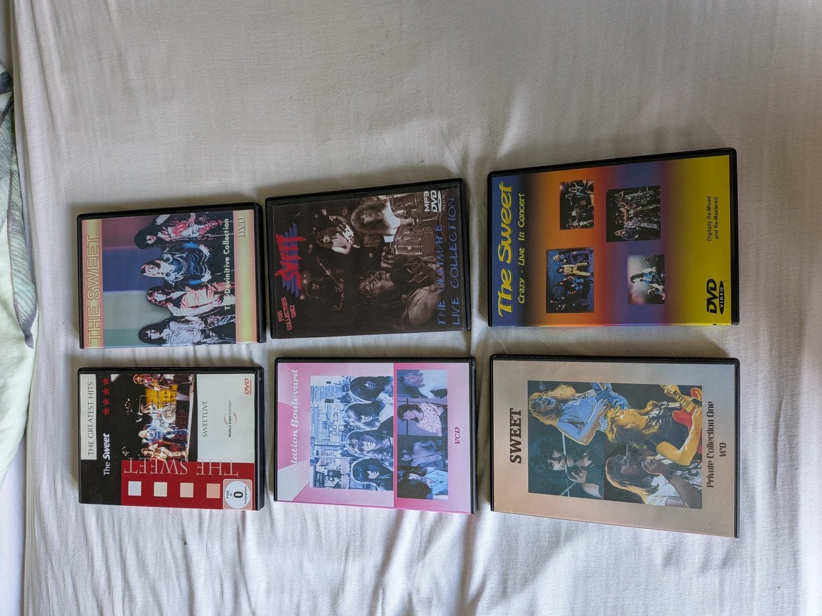 The Sweet cd’s, dvd’s, singles, Cd's en Dvd's, Ophalen of Verzenden, Zo goed als nieuw