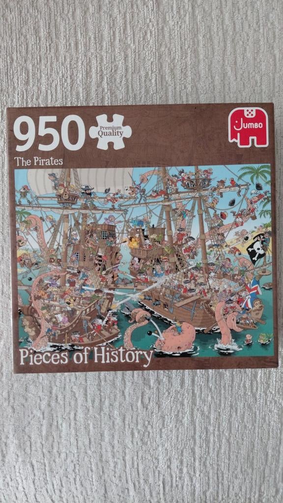 Jumbo (Pieces of History) - The Pirates - 950 stukjes, Ophalen, 500 t/m 1500 stukjes, Zo goed als nieuw, Legpuzzel
