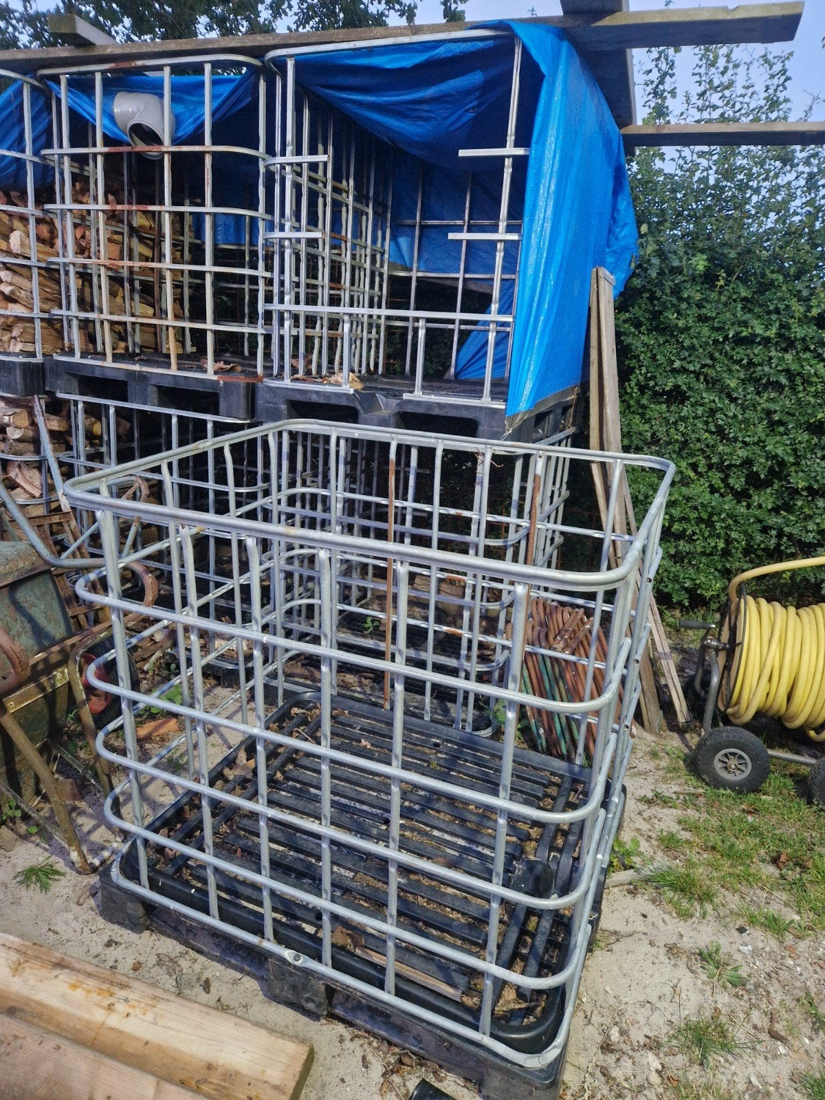 IBC kratten met kunsstof pallet., Ophalen, 100 cm of meer, 60 cm of meer, 50 cm of meer
