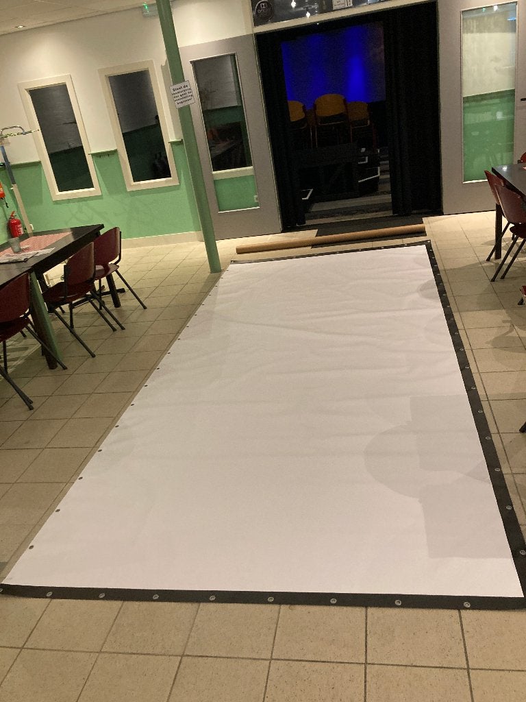 Filmdoek, projectiedoek buitenscherm, 180" 427x204  NIEUW, Ophalen of Verzenden, Handmatig, Zo goed als nieuw