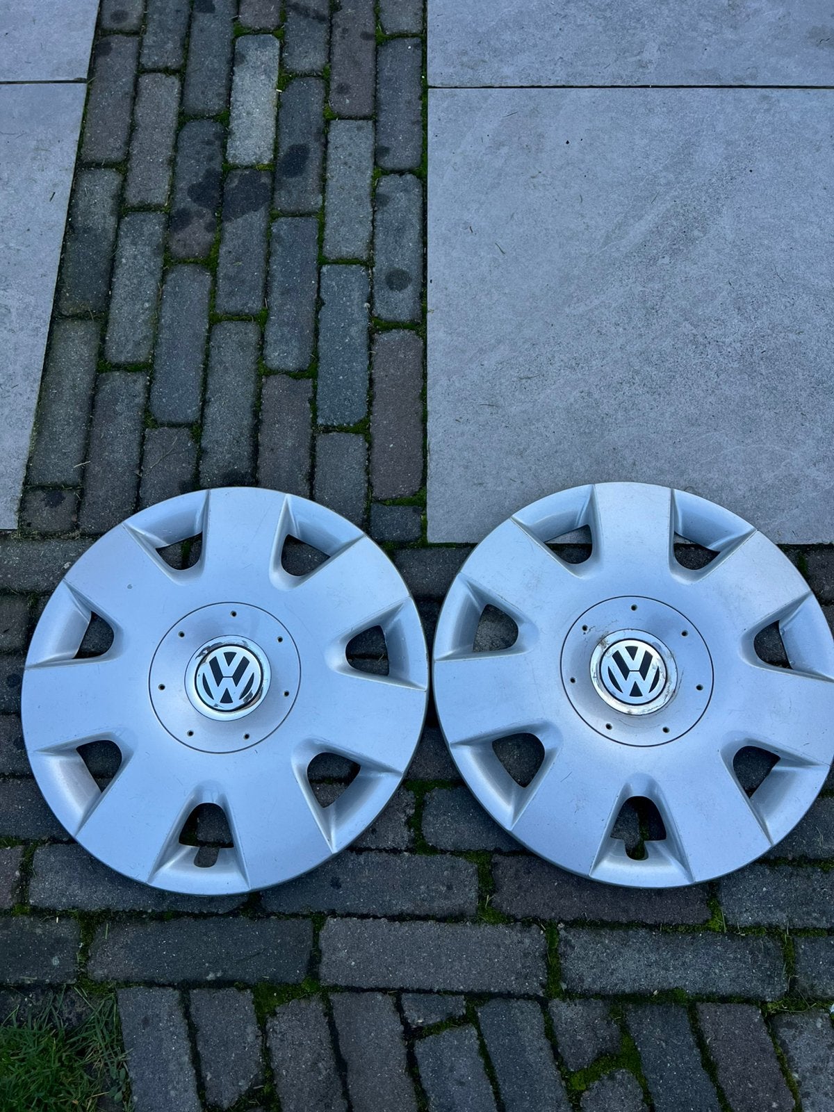2 originele 14” VW Wieldoppen, Ophalen of Verzenden, Gebruikt
