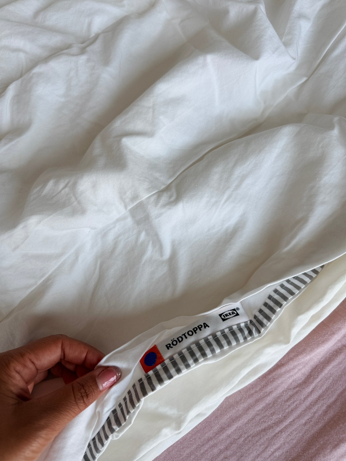 Rodtoppa Ikea blanket, Ophalen, Gebruikt, Eenpersoons, Wit