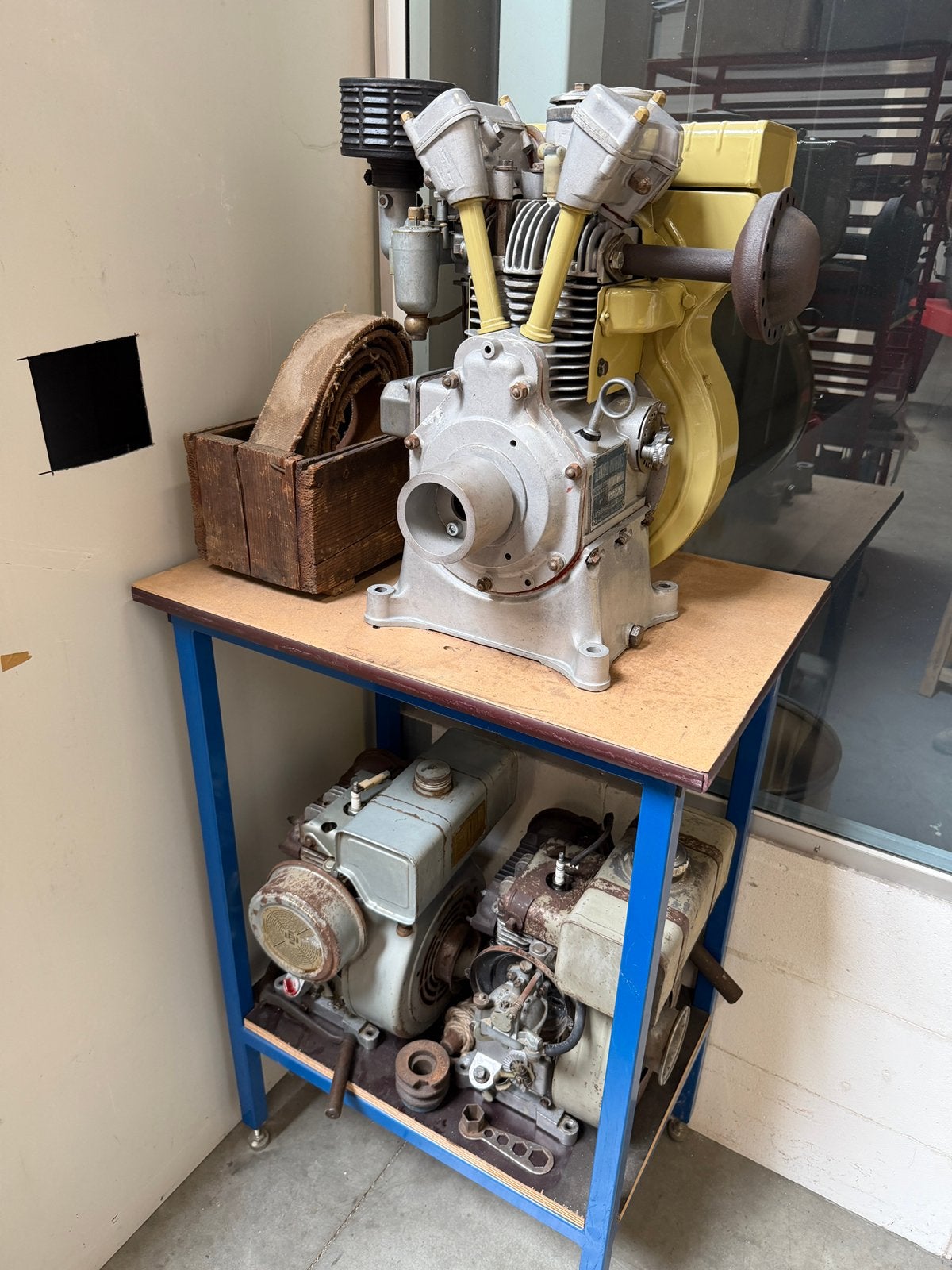 3x Bernard Moteurs stationaire motoren W.19 / 19.A / W110, Ophalen, Gebruikt, Benzinemotor