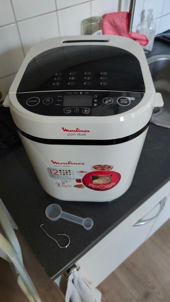 Moulinex Pain Doré Broodbakmachine (Z.G.A.N.), Meer dan 10 programma's, 800 tot 1200 gram deeg, Zo goed als nieuw, Ophalen