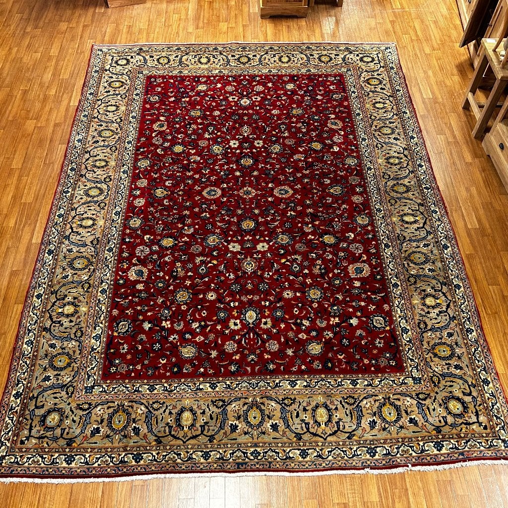 perzisch tapijt Yazd – 398 x 298 cm - Gratis bezorgd, Taag 63, 2491 CS, Den Haag (Forepark), Ophalen of Verzenden, Perzisch tapijt - trendy vloerkleed – handgeknoopt