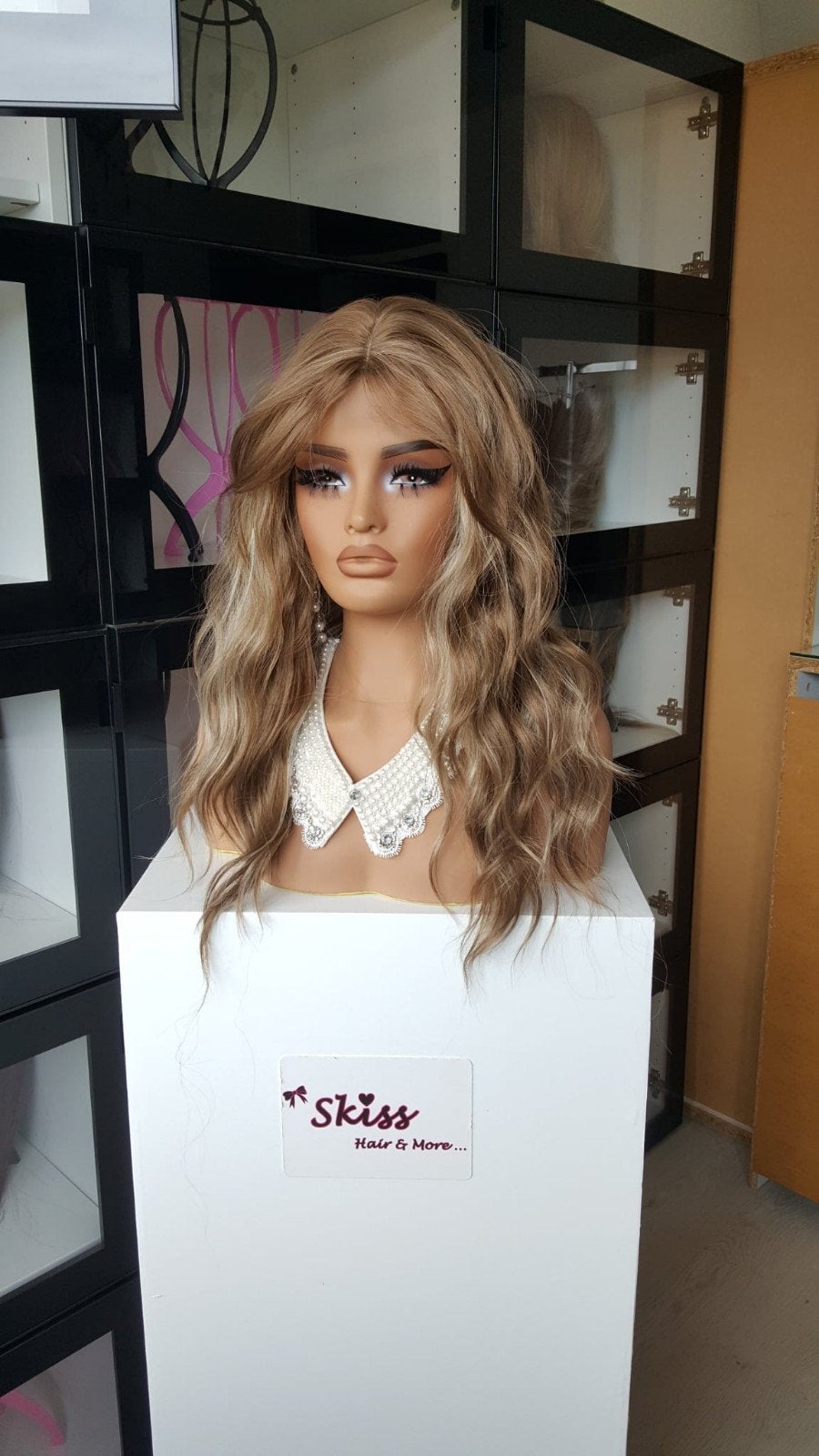 HaarTopper: #9 - Bruin en Blond gemixt - Wavy - 50/55cm, Ophalen of Verzenden, Nieuw, Pruik of Haarverlenging