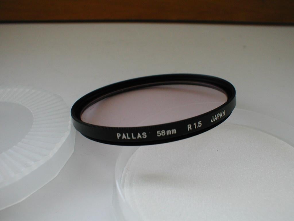 Pallas 58mm skylight/uv-filter, Overige merken, Gebruikt, UV-filter, Ophalen of Verzenden
