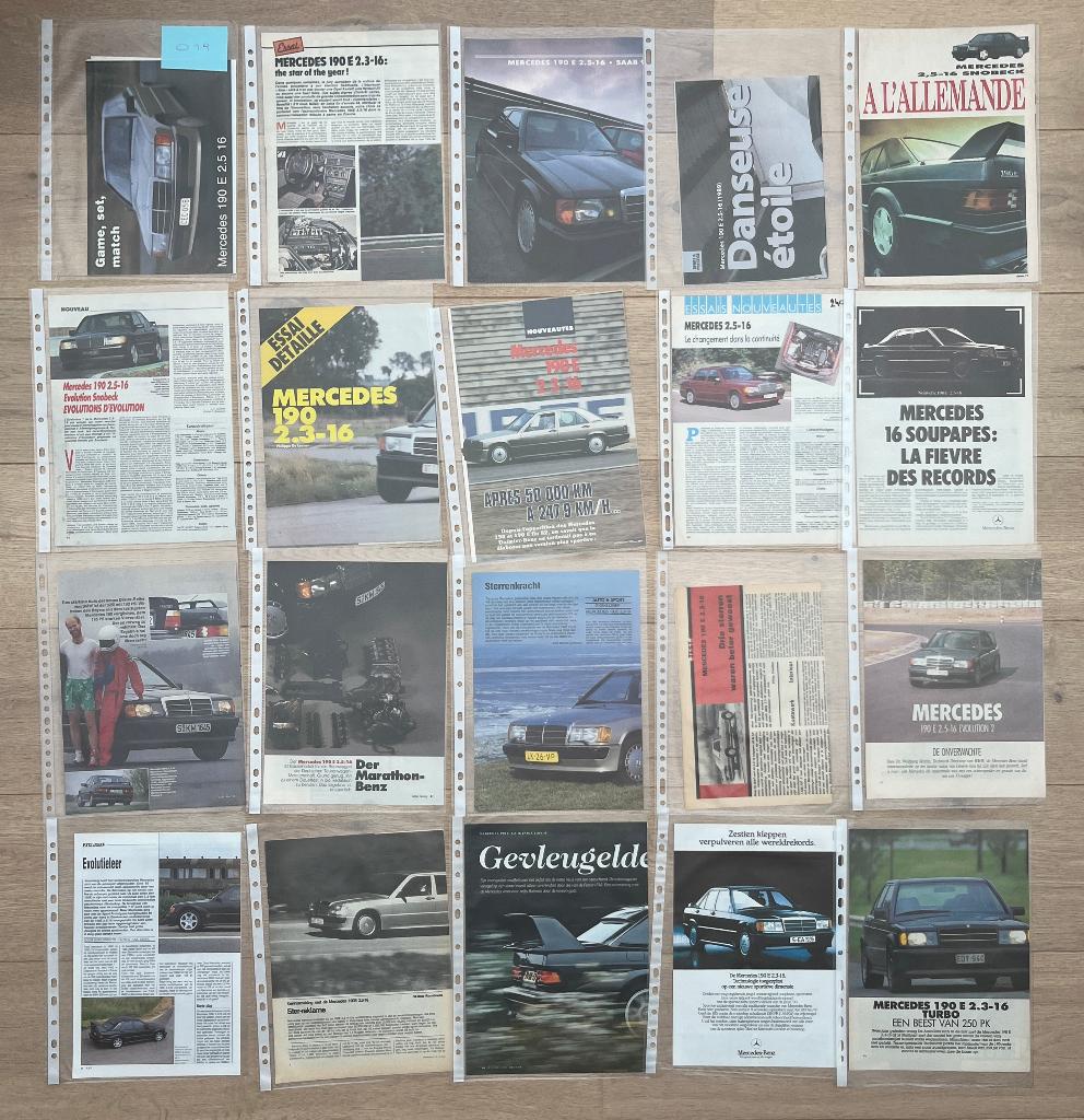 MERCEDES 190E 2.5-16 ARTIKELS, Verzenden, Zo goed als nieuw, Mercedes