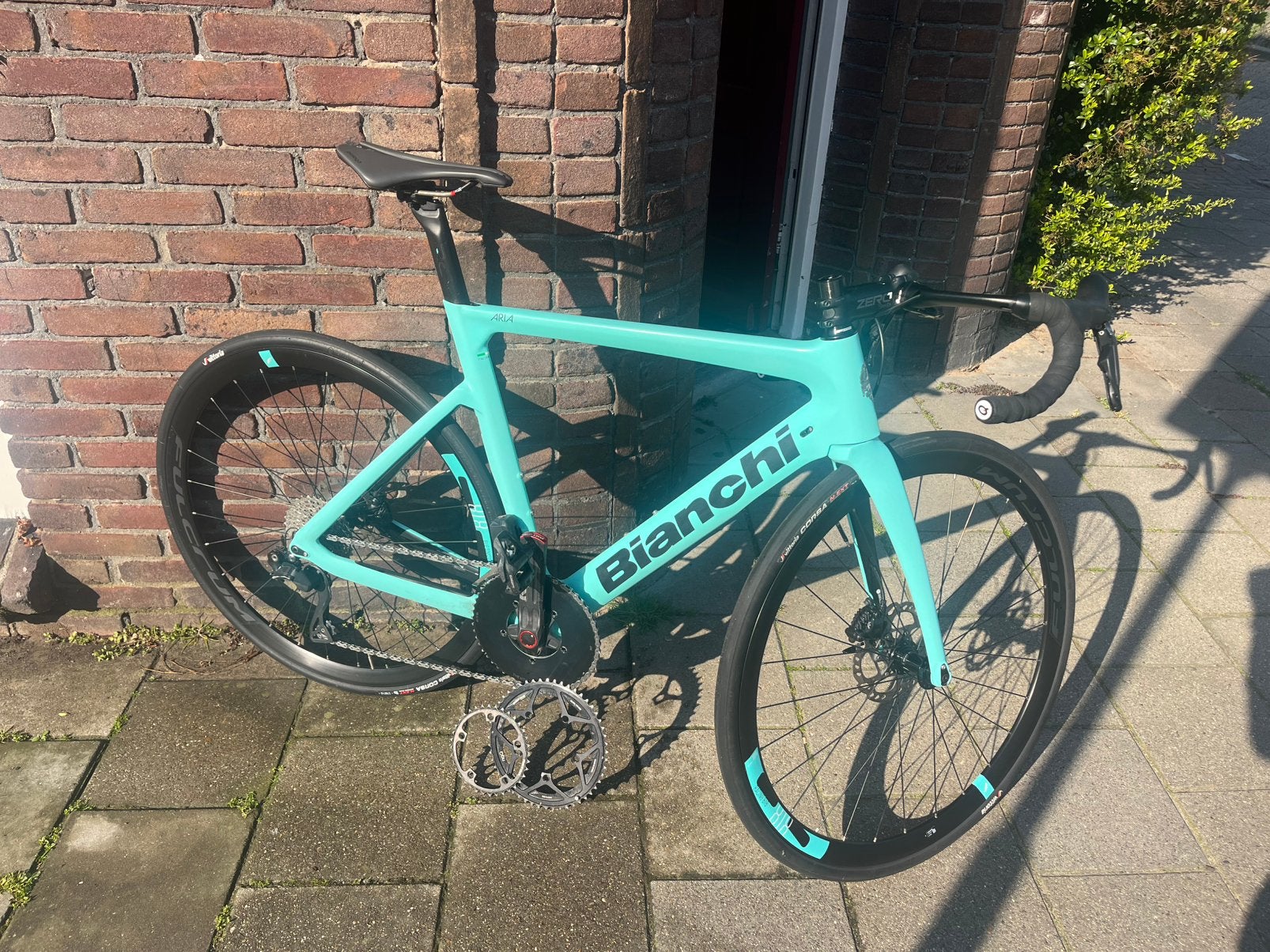 Bianchi Aria 105 Di2 maat 55, Carbon, Zo goed als nieuw, Meer dan 20 versnellingen, Ophalen