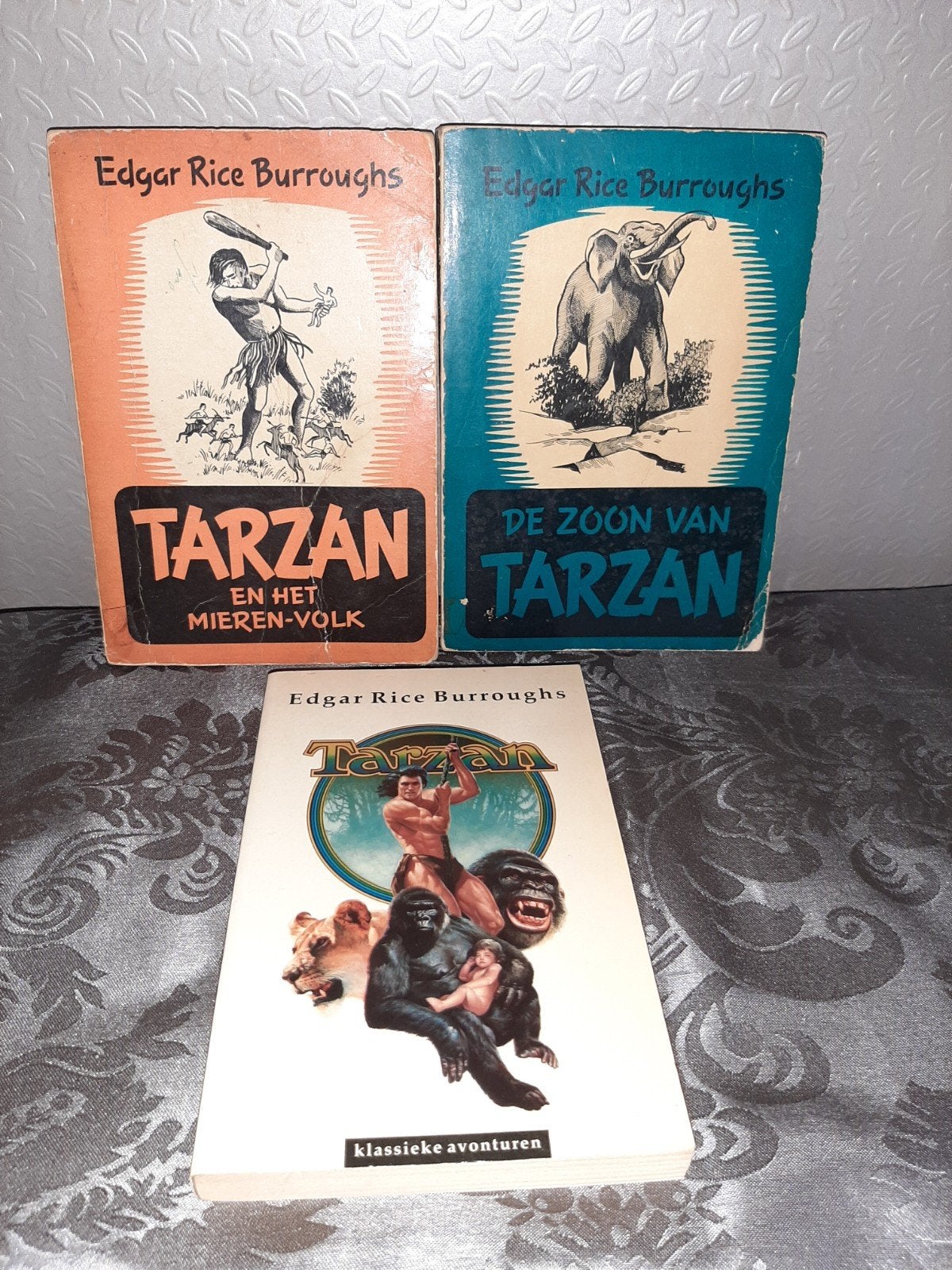 Tarzan boeken set De Zoon van Tarzan & Tarzan en het Mieren-, Ophalen of Verzenden, Gelezen