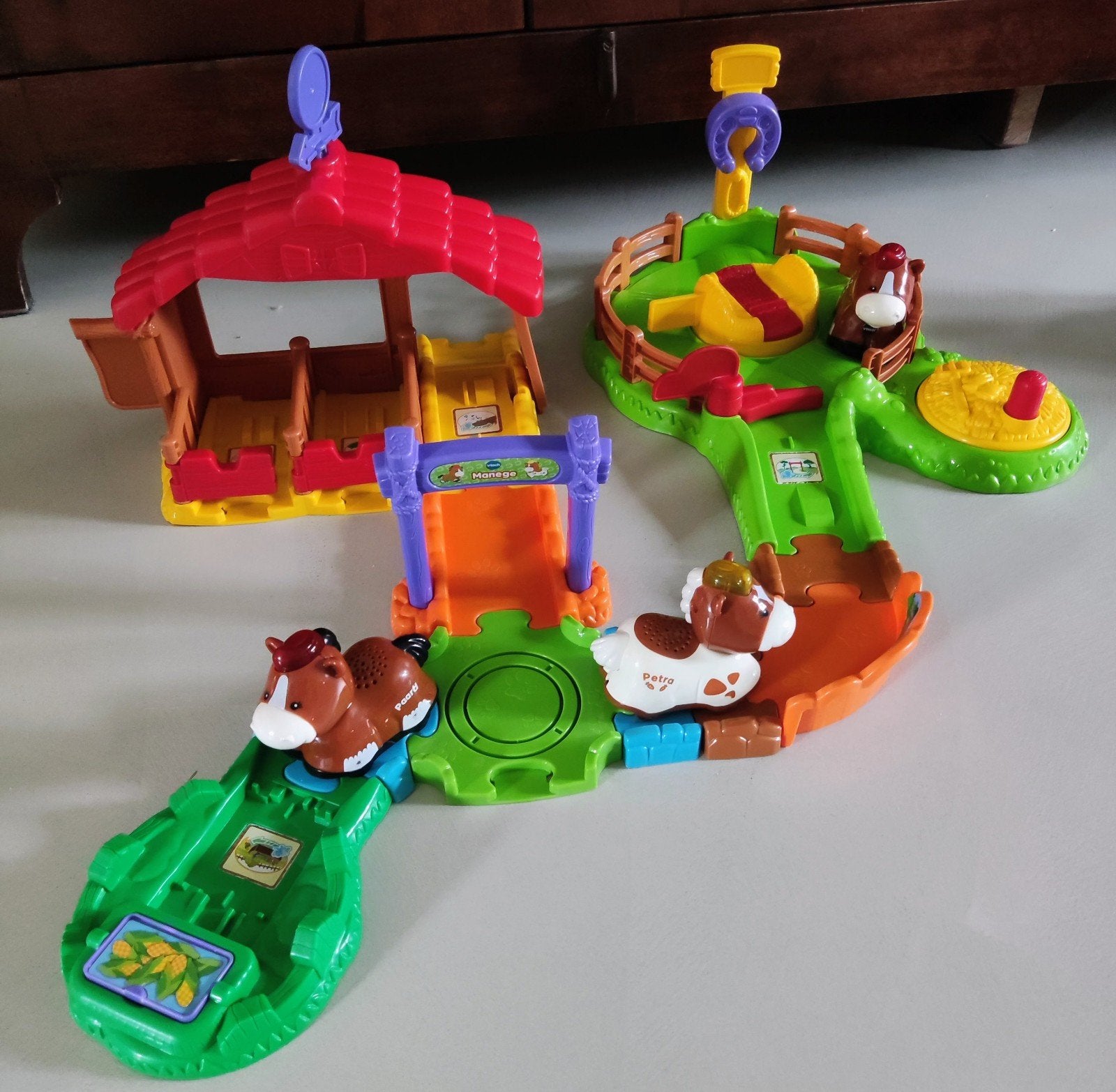 VTech Zoef Zoef manege Speelset, Ophalen of Verzenden, Zo goed als nieuw, Jongen of Meisje