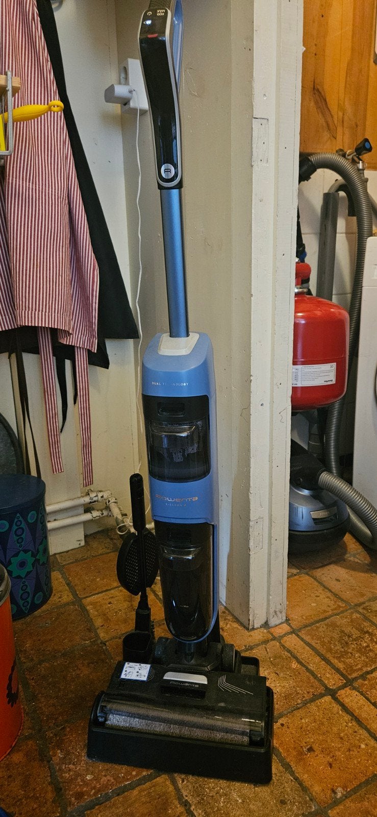 Rowenta X-Clean 2 Draadloze steelstofzuiger en dweil, Draadloos, Zo goed als nieuw, Reservoir, Ophalen