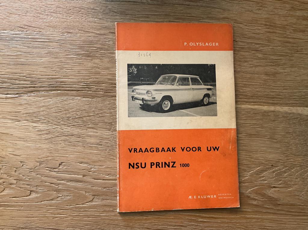 Vraagbaak NSU Prinz 1000, Ophalen of Verzenden