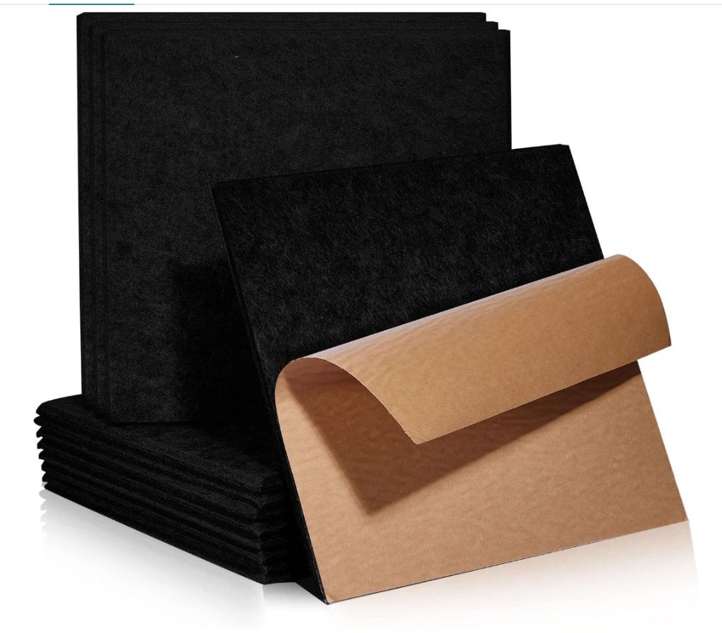 4 x pak akoestische platen, zelfklevend 12 stuks 30x30x0,9cm, Ophalen of Verzenden, Nieuw, Overige materialen, 50 tot 100 mm