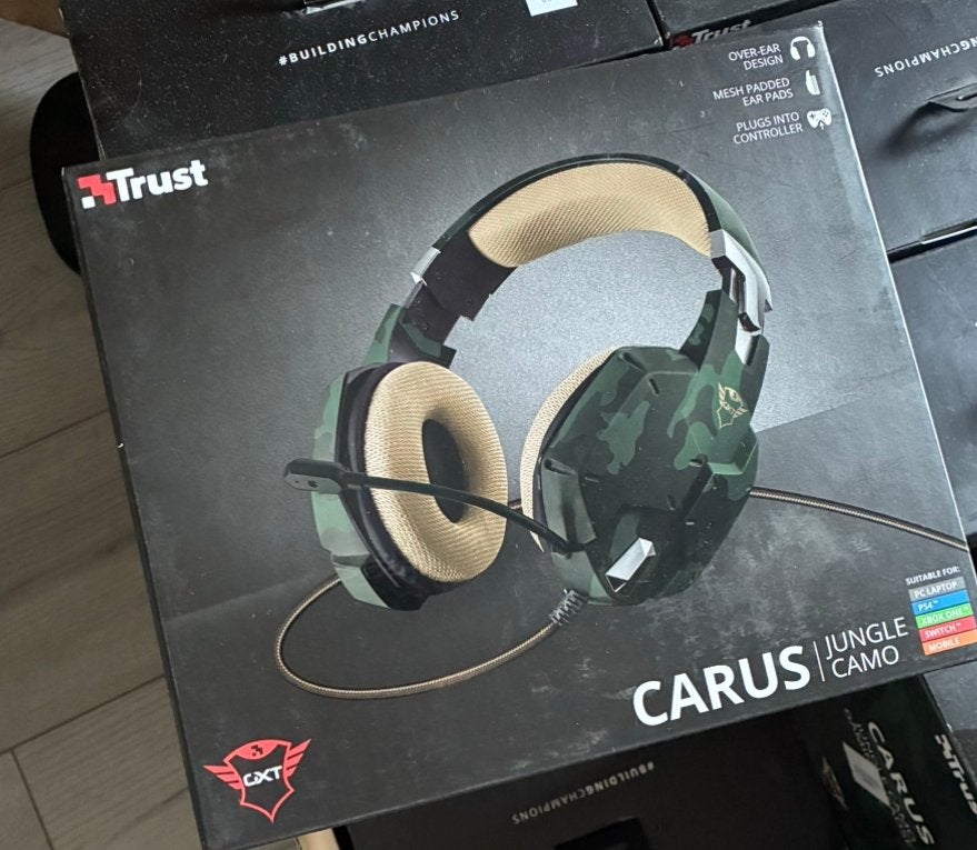 Trust GXT 322C Dynamic Gaming Headset - Jungle Camo, Nieuw, Ophalen of Verzenden, Over-ear, Gaming headset