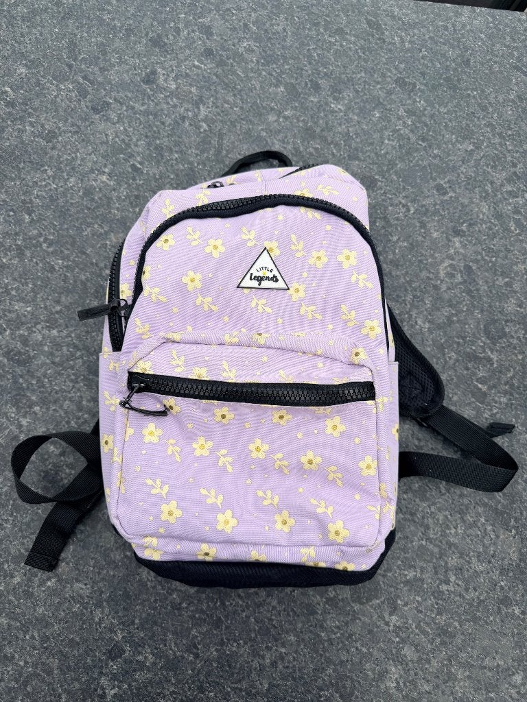 Little Legends Rugzak - Lila met bloemenprint, Ophalen, Rugtas, Paars, Zo goed als nieuw