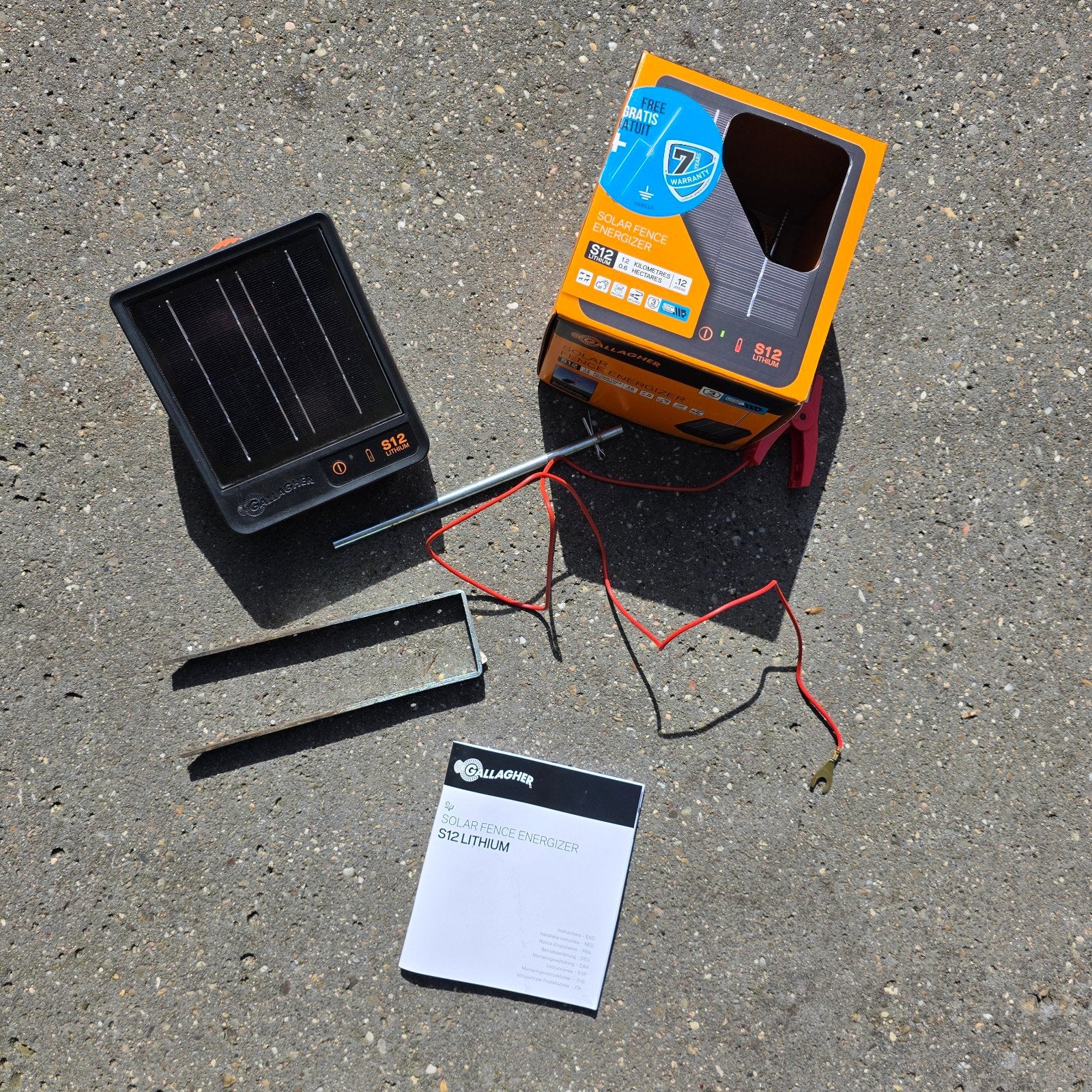 Gallagher S12 Lithium Solar Schrikdraadapparaat, Dieren en Toebehoren, Stalling en Weidegang