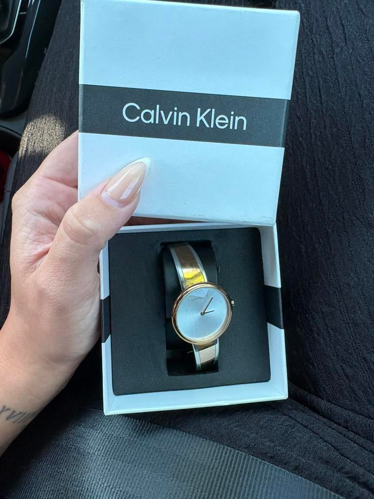 Calvin klein horloge dames, Sieraden, Tassen en Uiterlijk, Horloges | Dames, Ophalen, Zo goed als nieuw, Staal, Overige merken