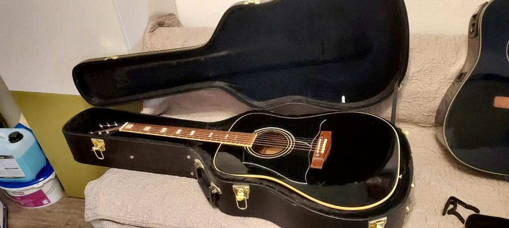 Grand-Suzuki Western, Vintage 1979 Tuxedo zwart, Muziek en Instrumenten, Snaarinstrumenten | Gitaren | Akoestisch, Ophalen, Gebruikt