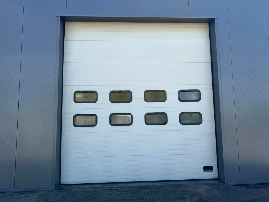 Debo overheaddeur B 4000 x H 4250 mm industrie deur wit, Ophalen, Gebruikt, Garagedeur, 120 cm of meer