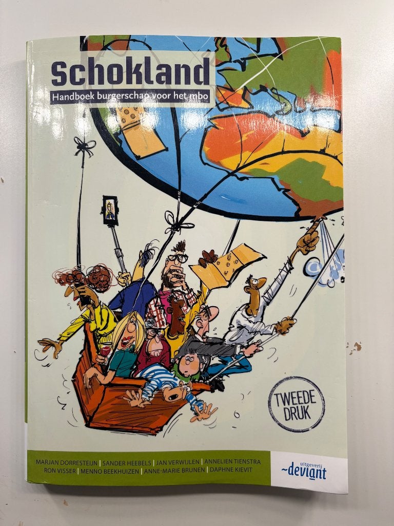 Schokland Handboek burgerschap voor het MBO, Ophalen of Verzenden, Zo goed als nieuw, Uitgeverij Deviant, Amersfoort, Maatschappijleer