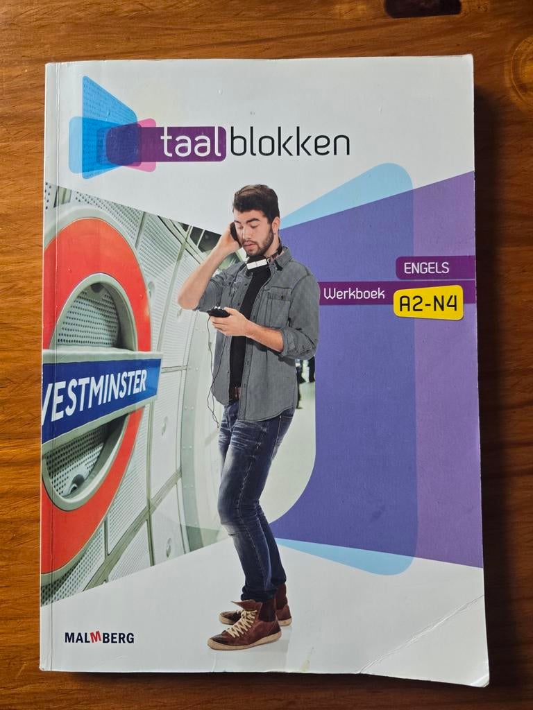 Taalblokken Engels Werkboek A2-N4 Malmberg, Ophalen, Gelezen