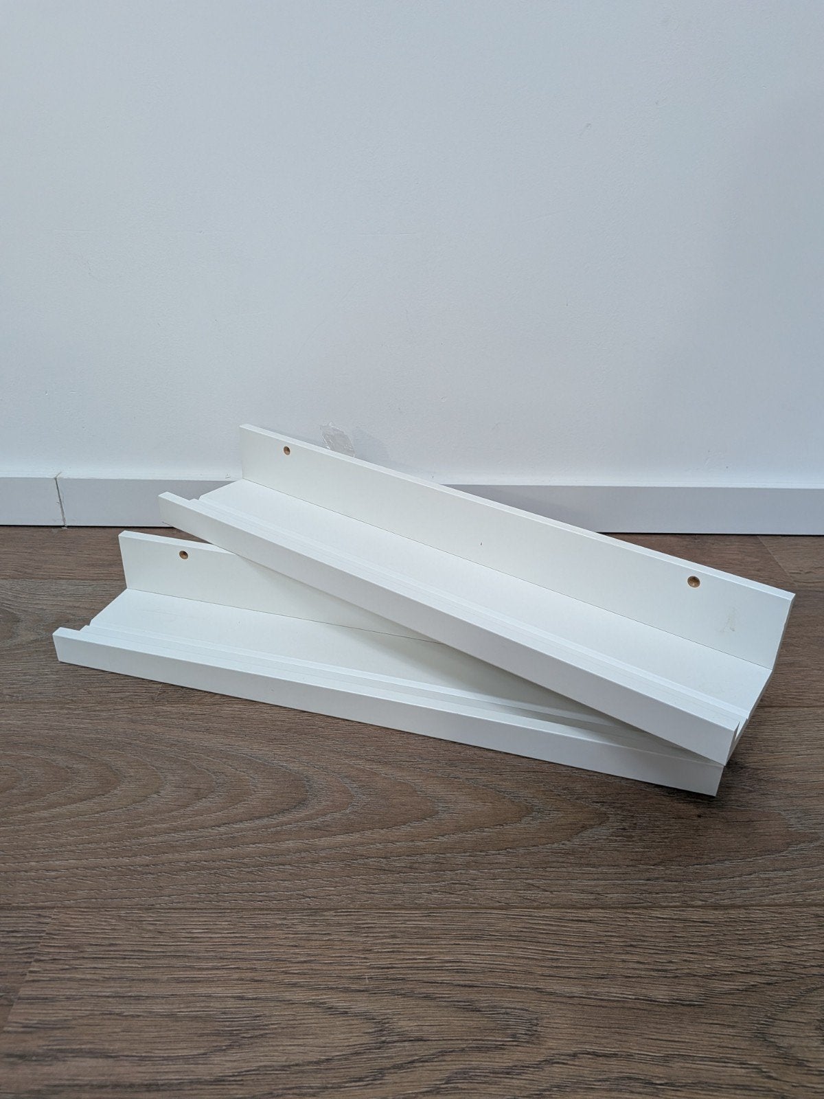 IKEA MOSSLANDA Afbeeldingsplank 55 cm wit, Ophalen, Zo goed als nieuw