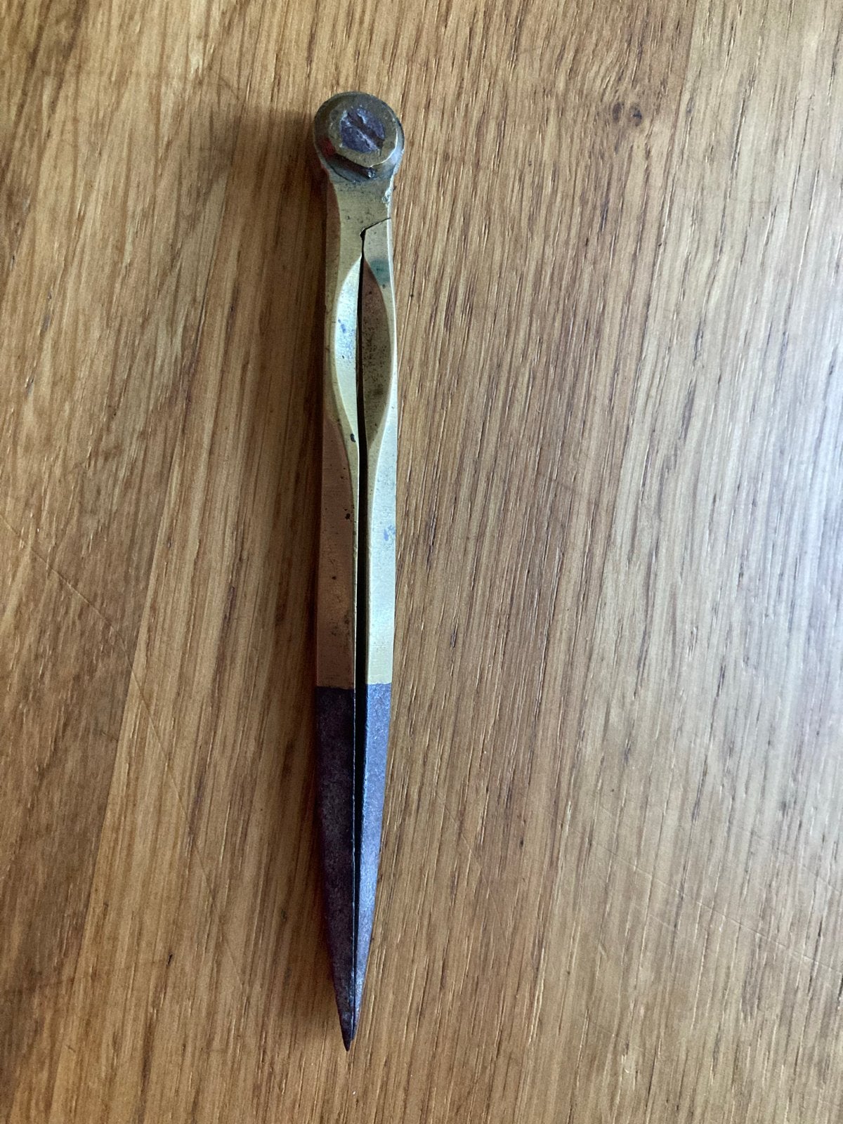 Antieke messing verdeelpasser, Antiek en Kunst, Ophalen of Verzenden