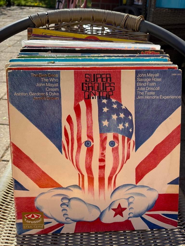 T2.  Super Groups On Top - Diverse Artiesten LP (Karussell), Cd's en Dvd's, Vinyl | Pop, Gebruikt, Ophalen of Verzenden, 1970 - 1979