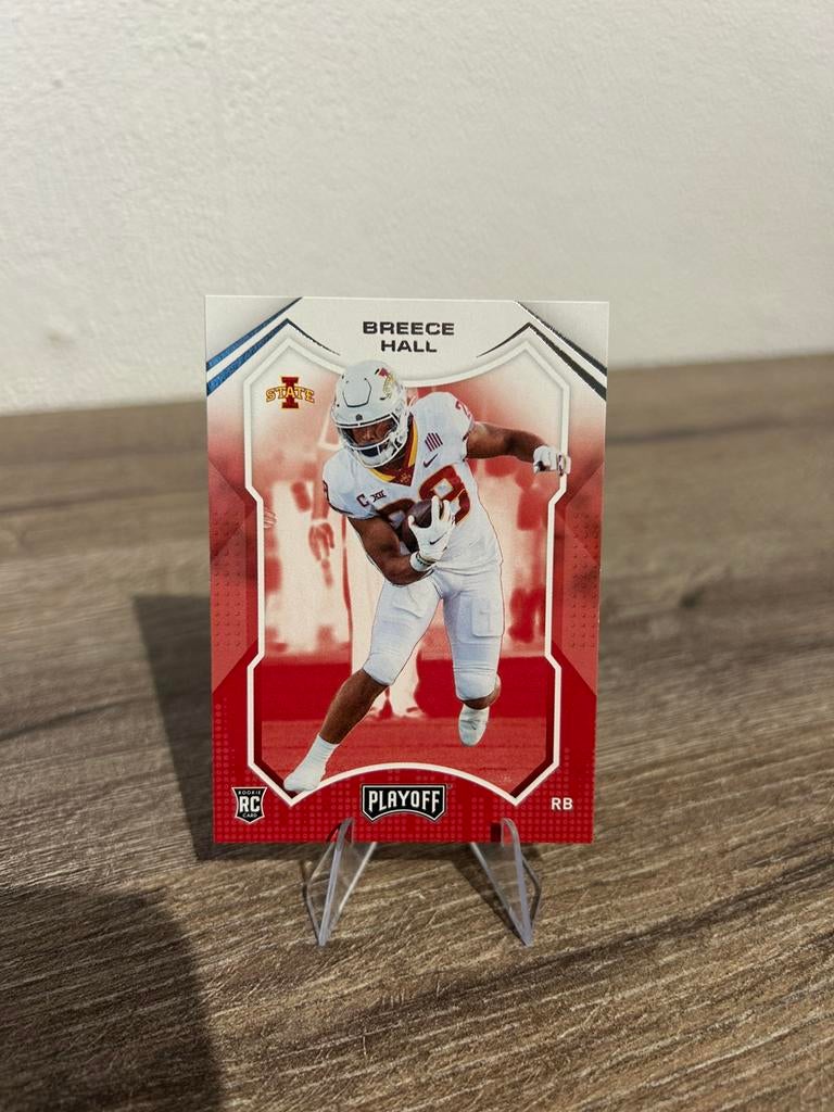 Breece Hall 2022 Panini Chronicles Playoff Draft Picks #6, Ophalen of Verzenden, Zo goed als nieuw, Buitenlandse clubs, Poster, Plaatje of Sticker