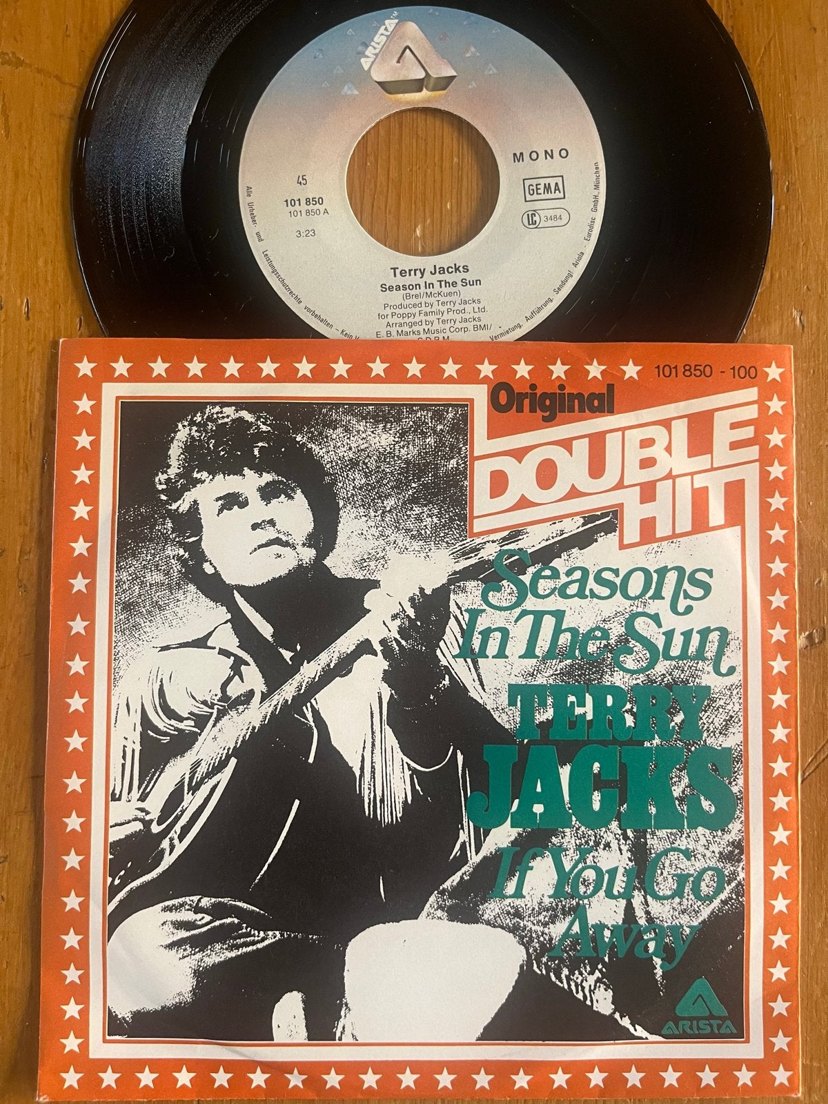 Terry Jacks - Seasons in the Sun / If You Go Away (7" Vinyl), Cd's en Dvd's, Ophalen of Verzenden, 7 inch, Pop