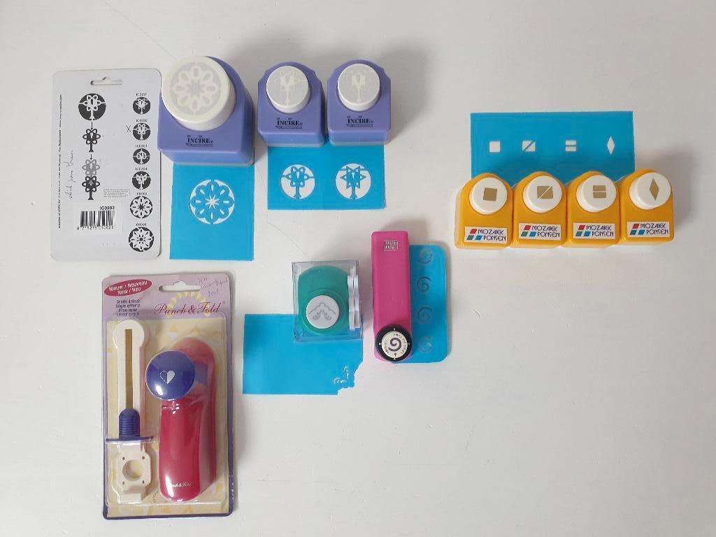 10x pons / punch met verschillende designs _ groot & klein, Hobby en Vrije tijd, Kaarten | Zelf maken, Ophalen of Verzenden, Zo goed als nieuw