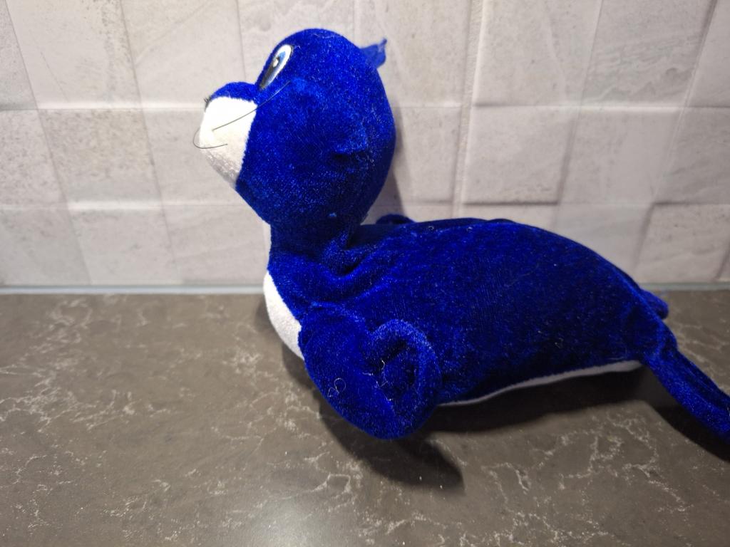 zeehondje knuffeltje, Overige typen, Blauw, Ophalen of Verzenden, Zo goed als nieuw