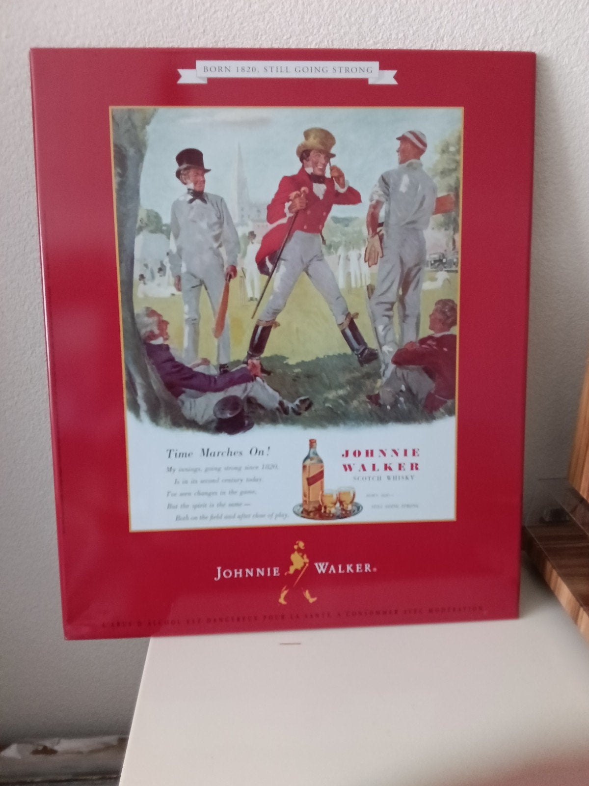 Whisky reclamebord JOHNNIE WALKER Scotch Whisky, Ophalen, Nieuw, Reclamebord