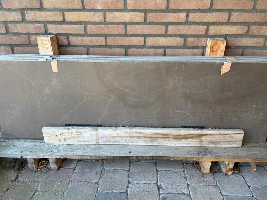 Te koop Bruin Marmer, Doe-het-zelf en Verbouw, Tegels, Ophalen, 60 cm of meer, 40 tot 60 cm, Nieuw