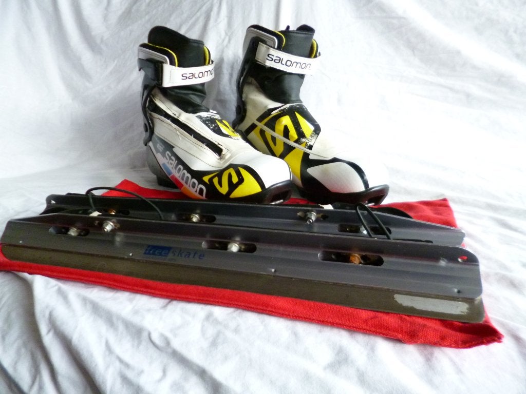 Salomon clicknoren, maat 42, Sport en Fitness, Schaatsen, Overige merken, Klapschaats, Gebruikt, Ophalen of Verzenden