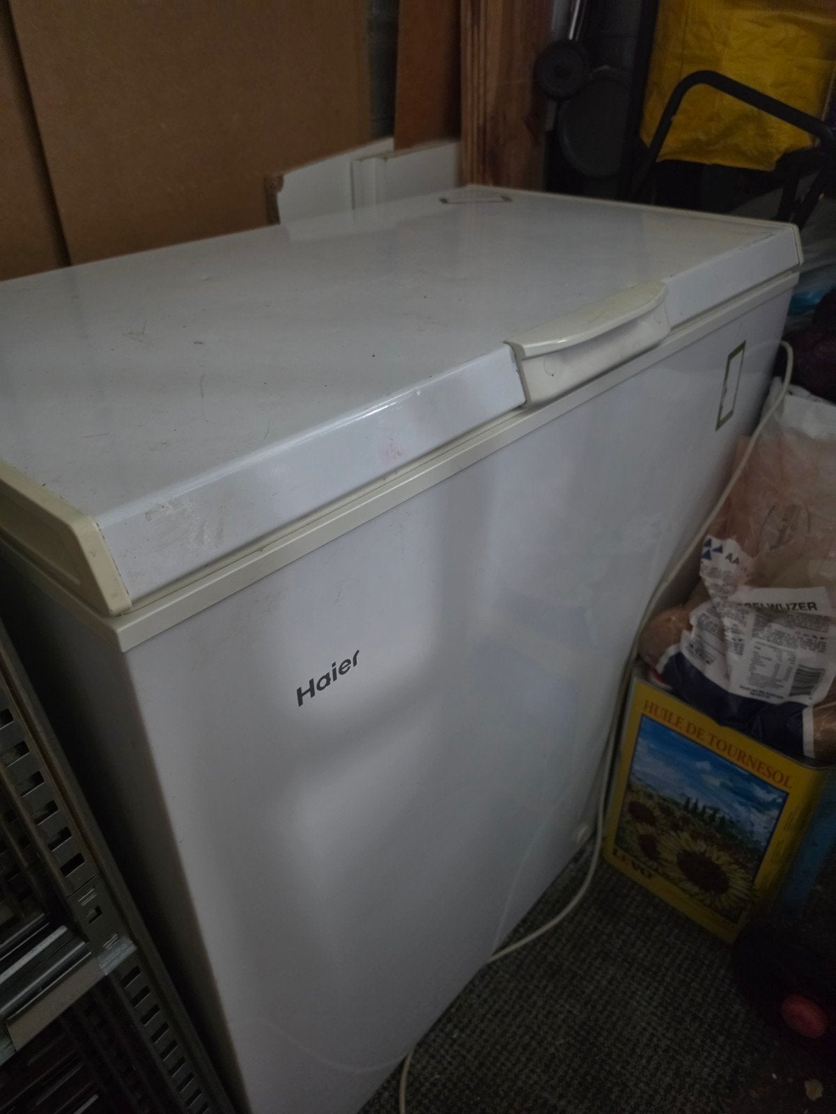 Haier Vriezer - Vrieskist van lengte 95, breedte 55, Vrieskist, Gebruikt, Minder dan 85 cm, Ophalen of Verzenden