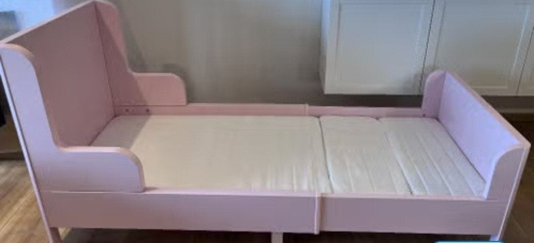 ikea meegroeibed roze, Ophalen of Verzenden, 180 cm of meer, 100 cm of meer, Lattenbodem