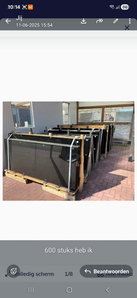 Glaspanelen voor schuifwand of tuinkas veiligheids glas div, Ophalen, 80 tot 120 cm, Nieuw, 160 cm of meer