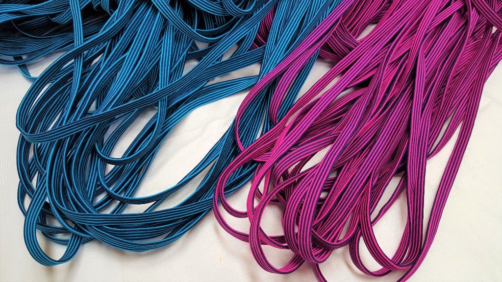 Zacht elastiek band, rekbaar band, 8 mm breed, blauw, Verzenden, Nieuw, Lint, Band of Elastiek, Linschoten