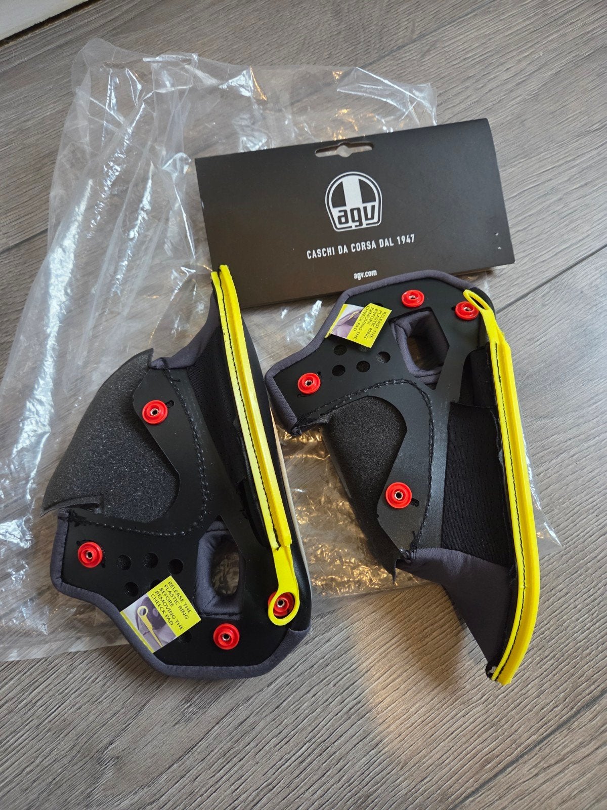AGV Tourmodular wangkussens, nieuw, Nieuw met kaartje, Systeemhelm, XL, Ophalen of Verzenden