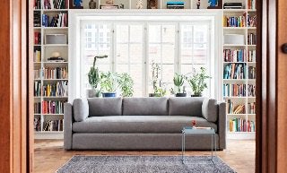 HAY Hackney  3-zits 4-zits bank - Grijs blauw Kvadrat stof, Huis en Inrichting, Banken | Bankstellen, Ophalen, 250 tot 300 cm