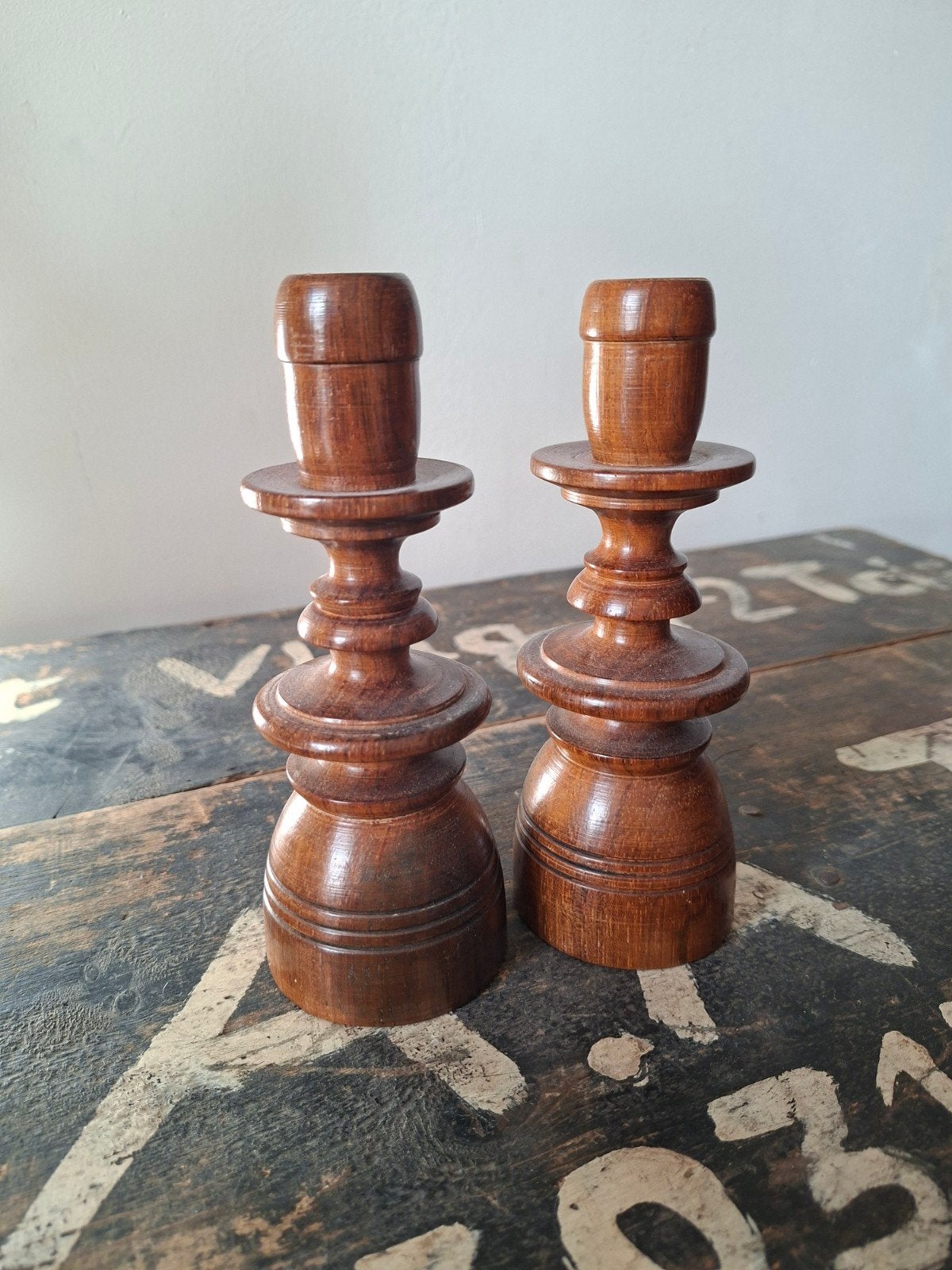 2x vintage candle holders, Ophalen of Verzenden, Huis en Inrichting