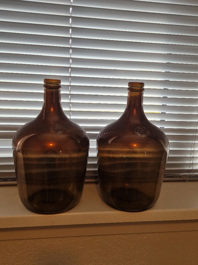 2 prachtige spaanse handgeblazen vazen de hoogte is 33 cm, Ophalen of Verzenden, Nieuw